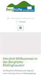 Mobile Screenshot of berghuette-roedinghausen.de